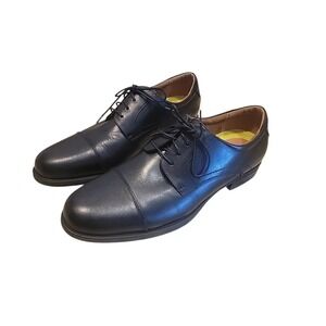 Men's Florsheim Black Cap Toe Comfortech With Ortholite Dress Shoe Sz 13D NWOB